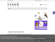 Tablet Screenshot of italiantangoshoes.com